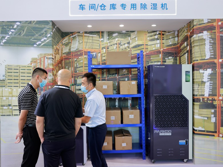 百奧在CRH2022展出的車間/產庫專用除濕機